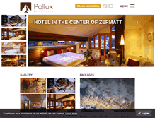 Tablet Screenshot of hotelpollux.ch